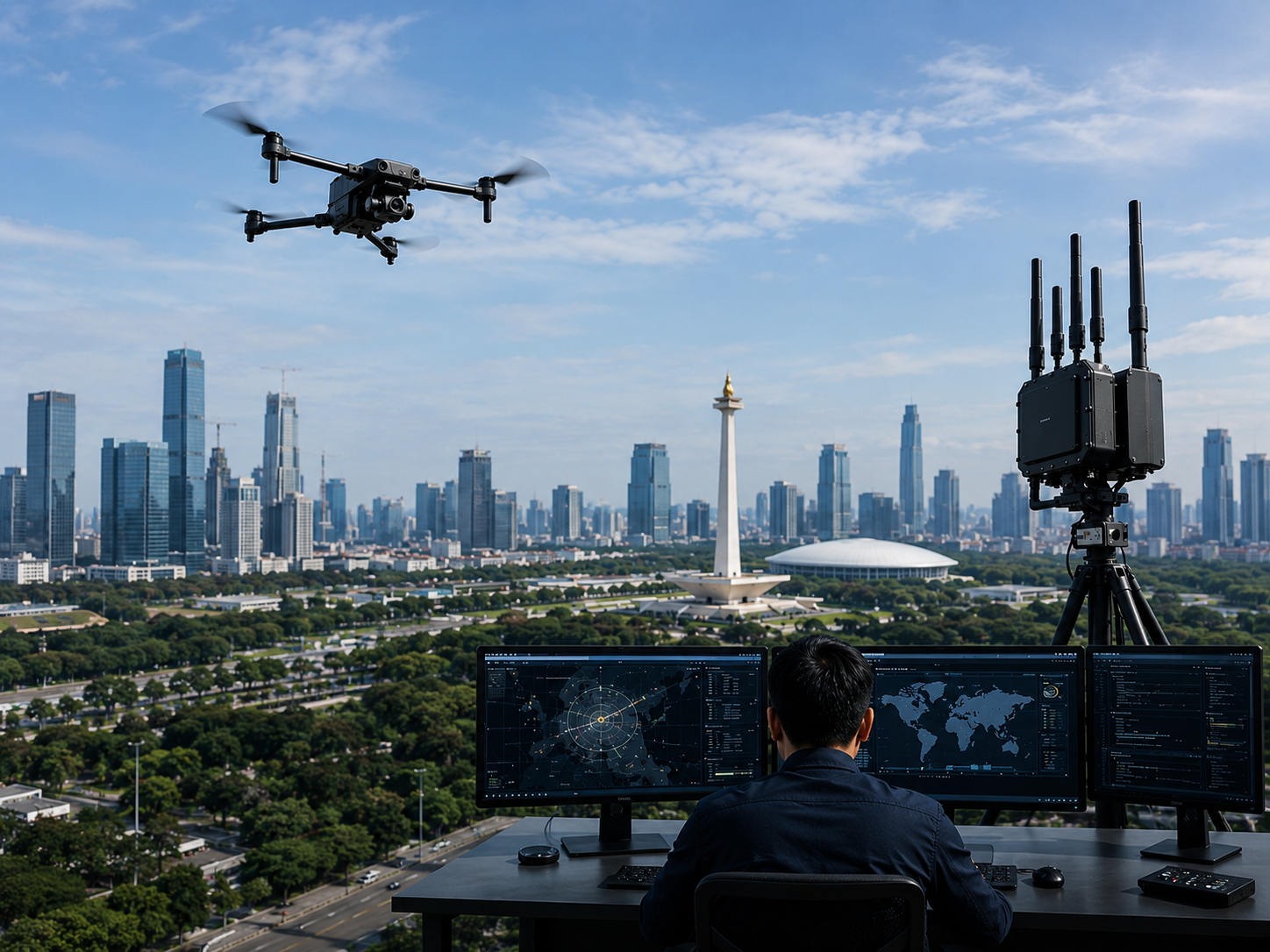 Drone monitoring and security technology
